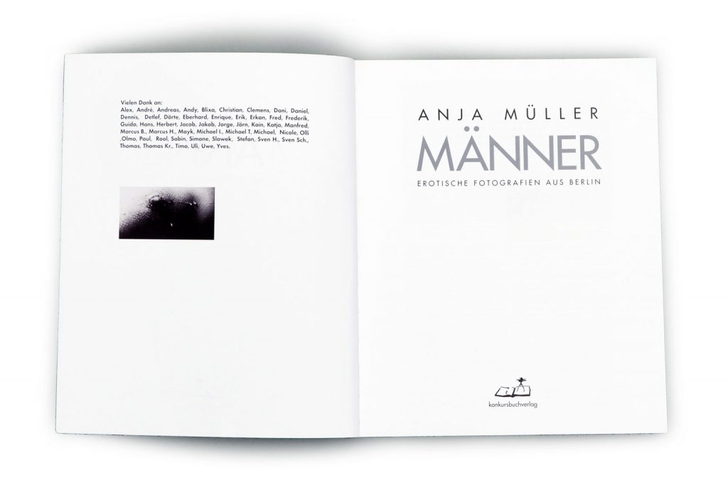 Anja Müller Berlin Fotografie Bildband Männer konkursbuchverlag 2001